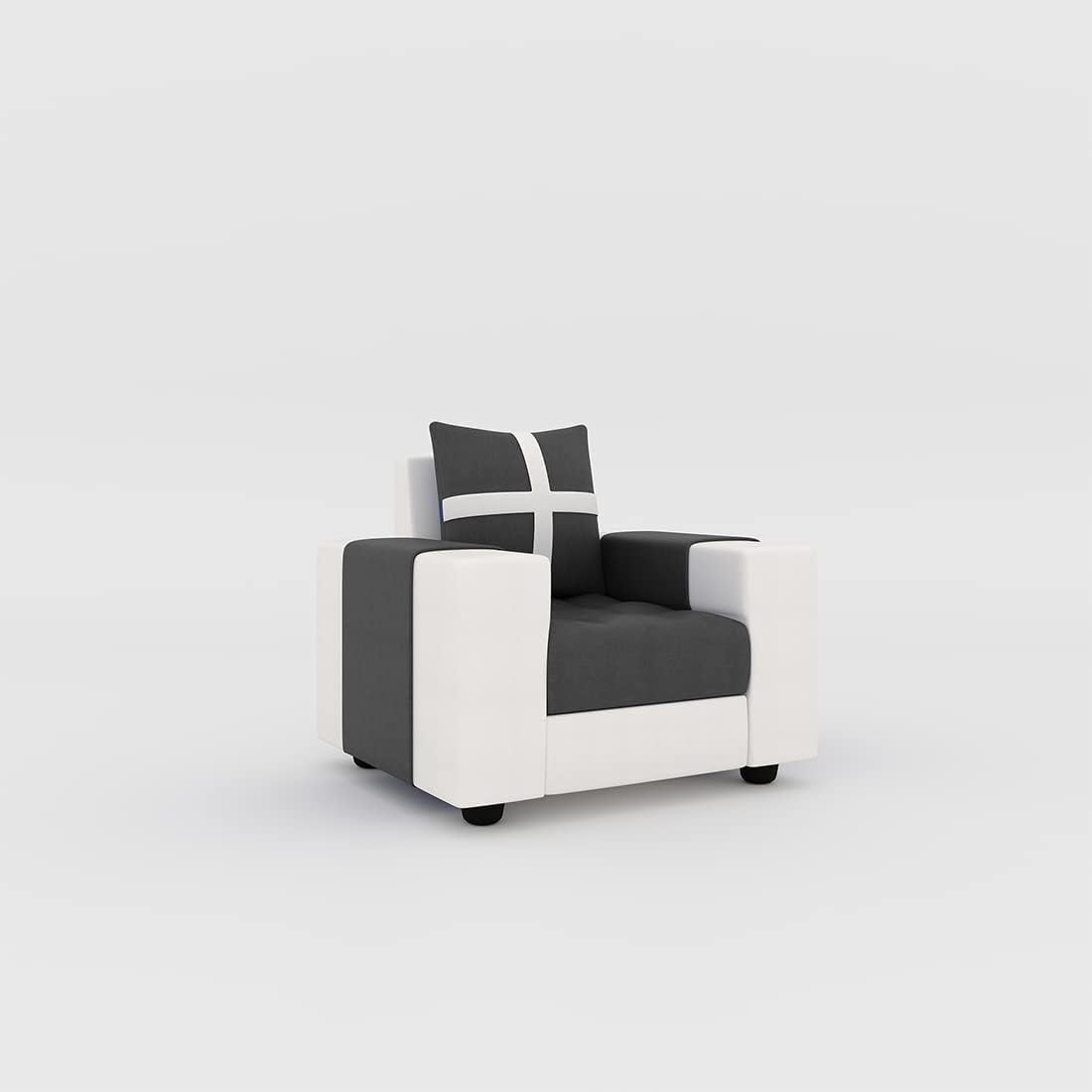 1 Seater Fabric Sofa Set for Living Room Furniture | Fabric 1 Seater Sofa Set | Sofa for Home & Office