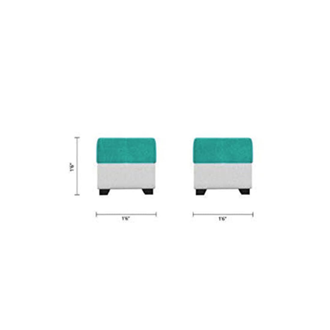 8 Seater Sofa Set, L Shape Sofa (Right Facing) 2 Ottoman, 6 Small Pillow with Coffee Table for Living Room Furniture | Sofa for Home & Office Furniture