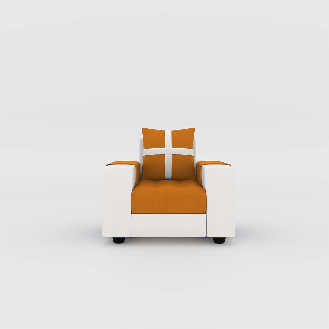 1 Seater Fabric Sofa Set for Living Room Furniture | Fabric 1 Seater Sofa Set | Sofa for Home & Office