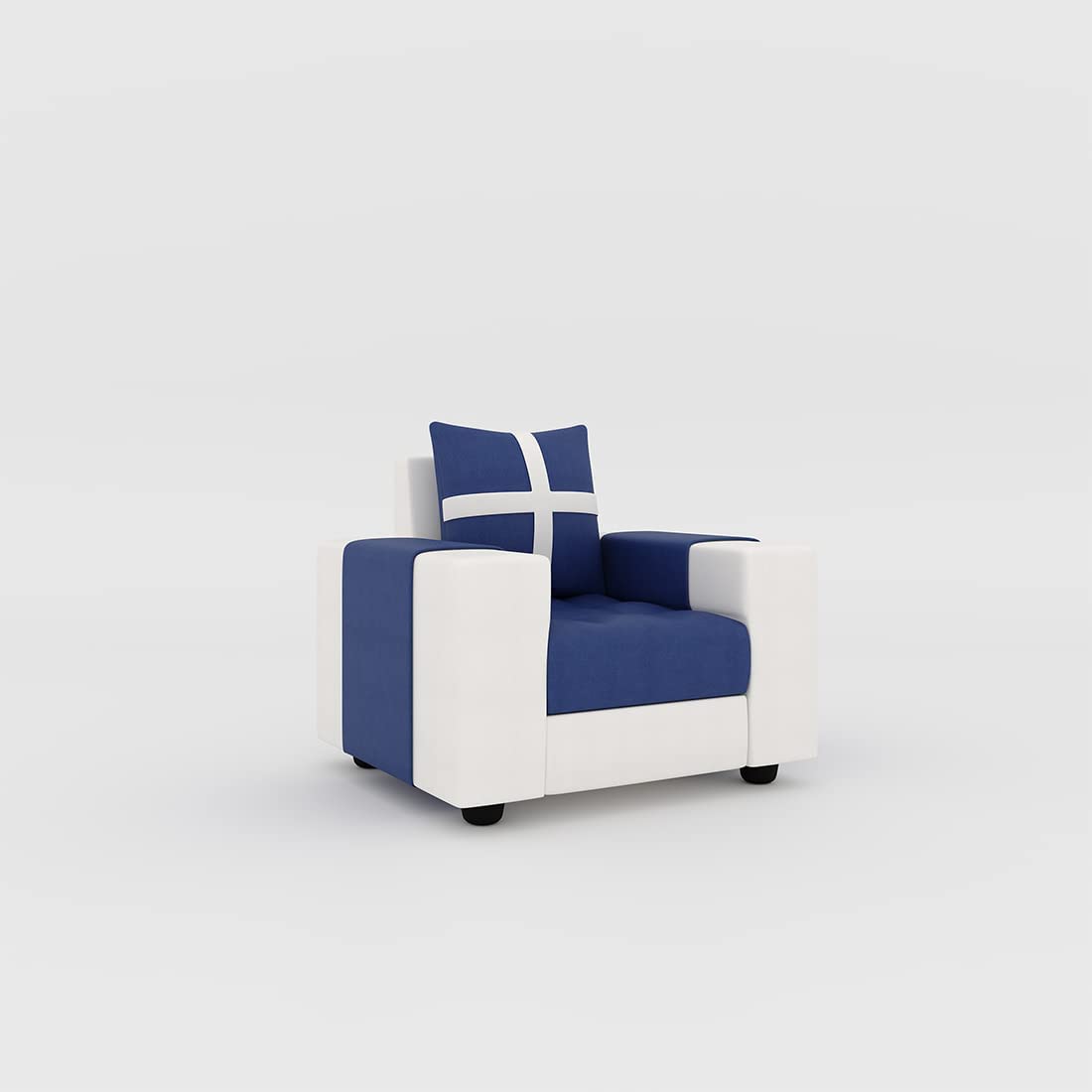 1 Seater Fabric Sofa Set for Living Room Furniture | Fabric 1 Seater Sofa Set | Sofa for Home & Office