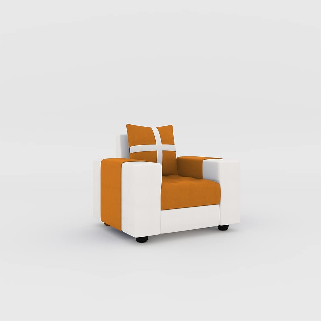 1 Seater Fabric Sofa Set for Living Room Furniture | Fabric 1 Seater Sofa Set | Sofa for Home & Office