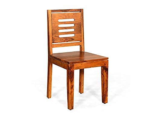 Sheesham Wood Dining Table(34x34) with 4 Chairs | 4 Seater Dining Set | Wooden Dining Table with Chair - Dining Room Furniture