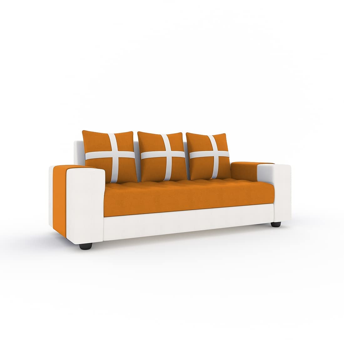 5 Seater Fabric Sofa Set for Living Room Furniture | 3 + 1 + 1 Sofa Set | Wooden Sofa for Home & Office