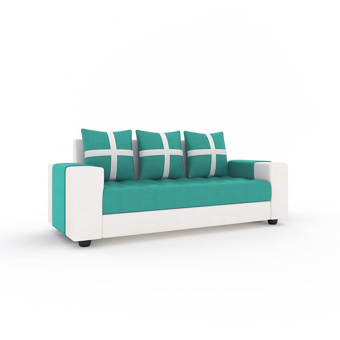 3 Seater Fabric Sofa Set for Living Room Furniture | Wooden 3 Seater Sofa Set | Sofa for Home & Office