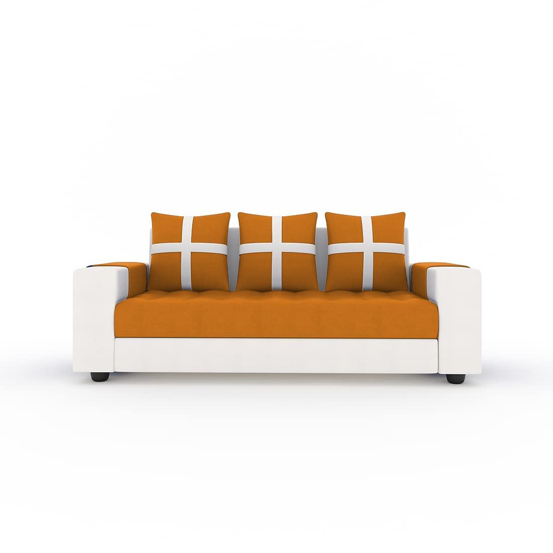 5 Seater Fabric Sofa Set for Living Room Furniture | 3 + 1 + 1 Sofa Set | Wooden Sofa for Home & Office