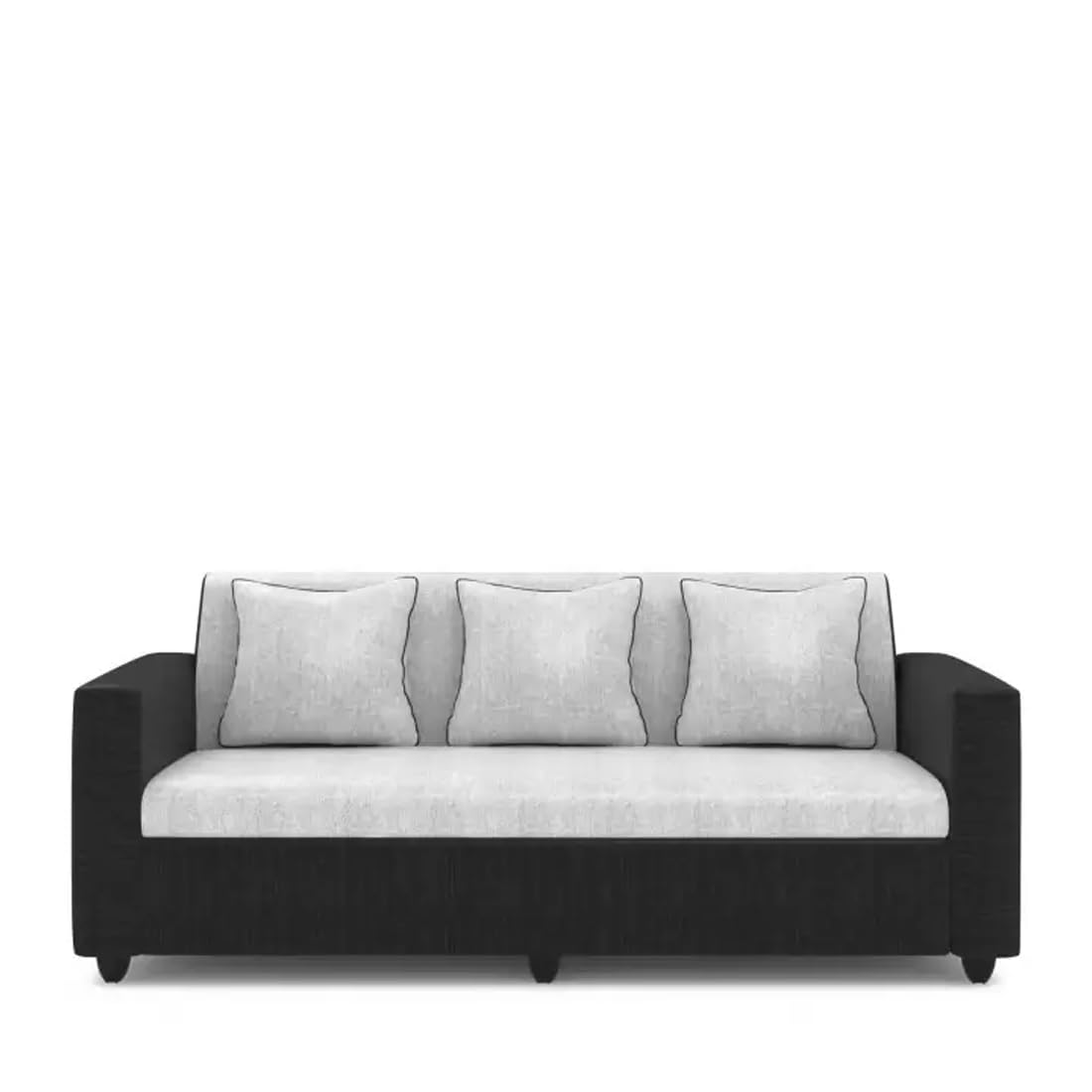 Sheesham Wood 3 Seater Sofa for Living Room | Fabric 3 Seater Sofa Set | Sofa for Home & Office