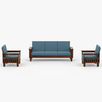 Solid Sheesham Wood Sofa Set | 5 Seater Wooden Sofa Set | 3+1+1 Sofa | Sofa Set