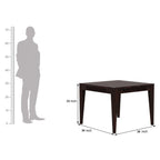 Sheesham Wood Dining Table (34x34 Inch) | Multi-Purpose uses Home and Office Desk | Dining Room Furniture | Wooden 4 Seater Dining Table
