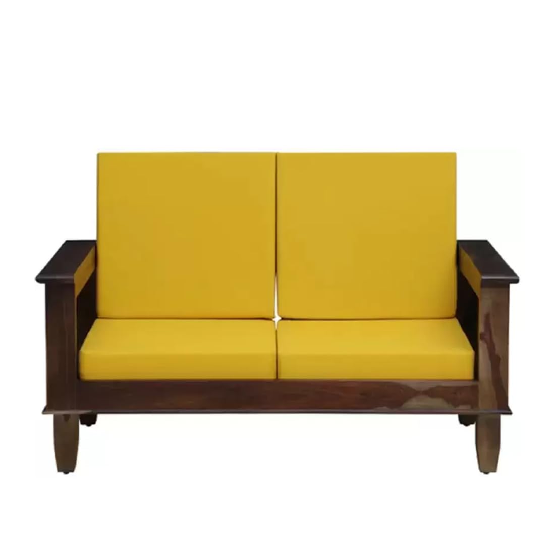 Solid Wood 2 Seater Wooden Sofa Set for Living Room Furniture | Sofa for Home & Office | 2 Seater Sofa