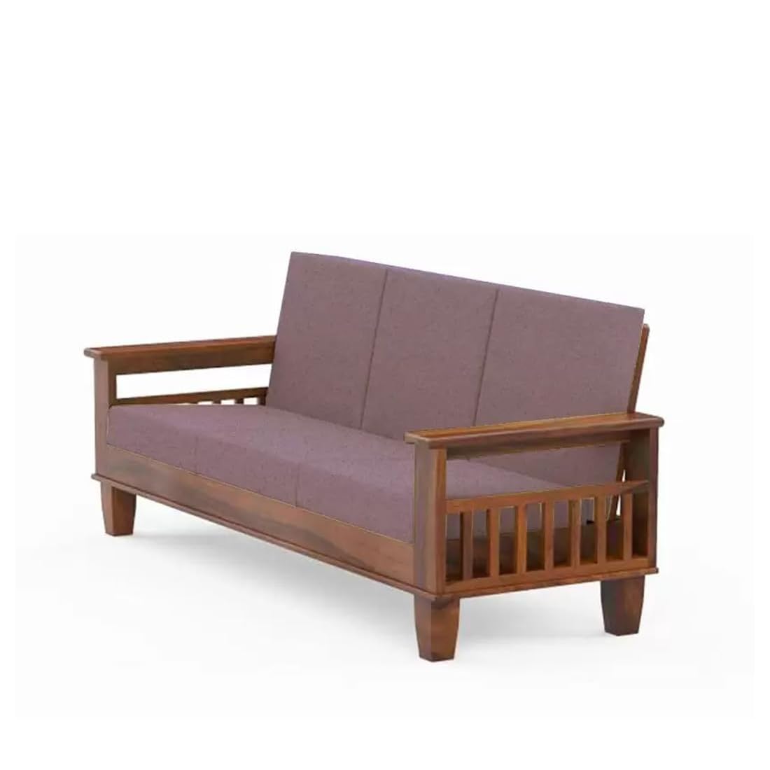 Solid Wood 3 Seater Wooden Sofa Set for Living Room Furniture |Sofa for Home & Office |3 Seater Sofa