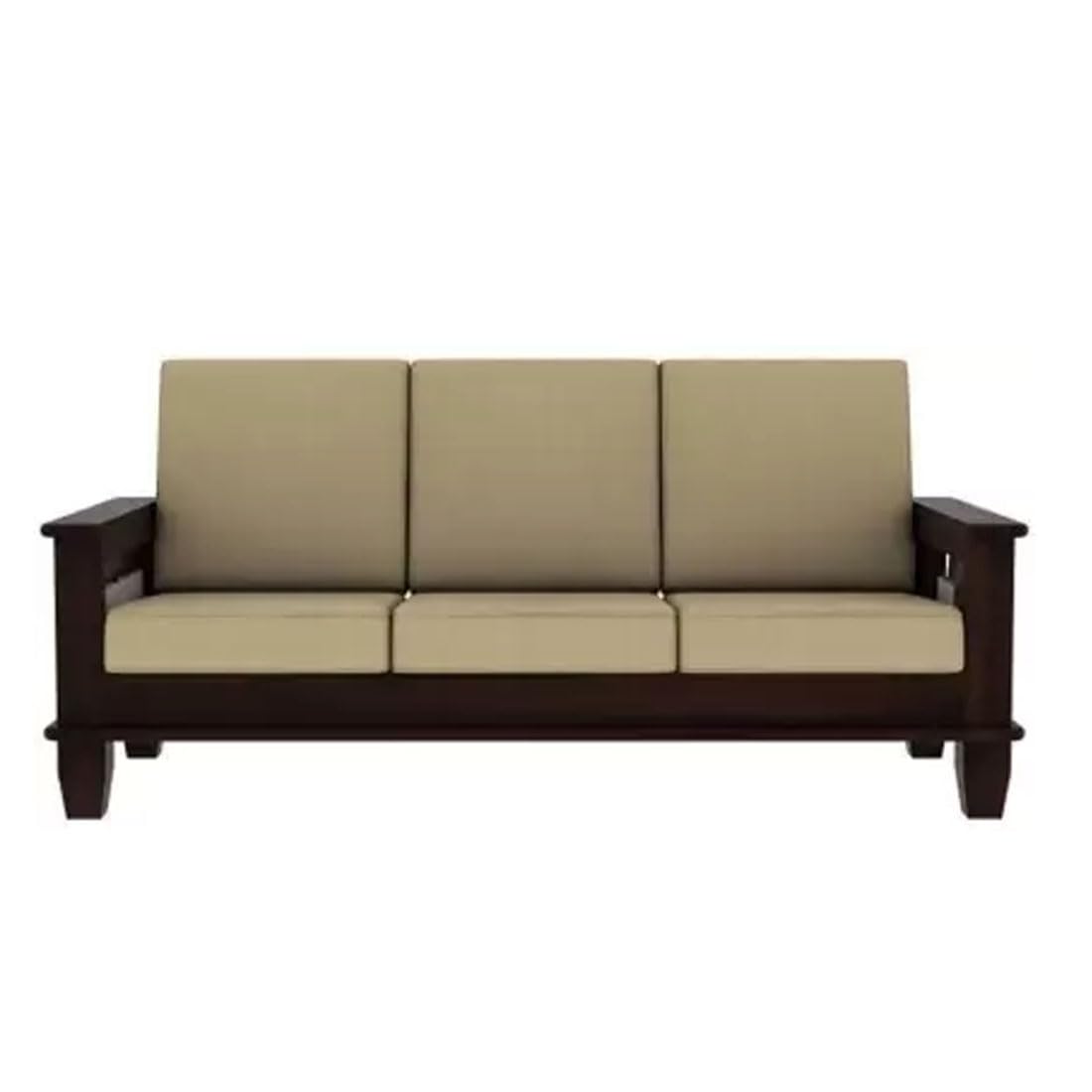 KendalWood Furniture Solid Sheesham Wood 3 Seater Sofa Set