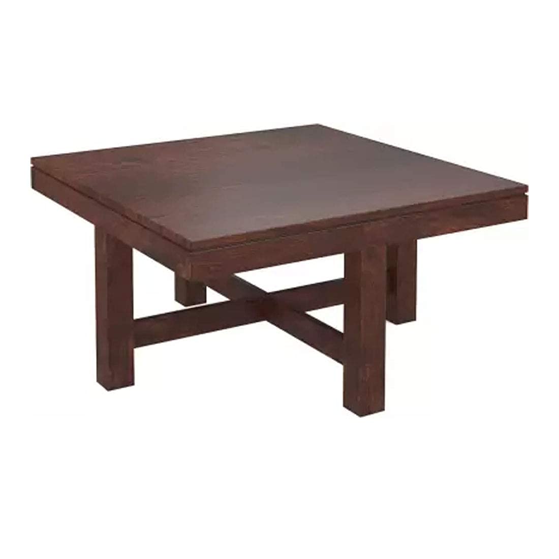 Square Sheesham Wood Coffee Table for Living Room | Wooden Center Table