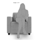 1 Seater Fabric Sofa Set for Living Room Furniture | Fabric 1 Seater Sofa Set | Sofa for Home & Office