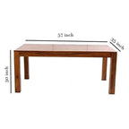 Sheesham Wood Dining Table(57x35) with 6 Chairs | 6 Seater Dining Set | Wooden Dining Table with Chair - Dining Room Furniture