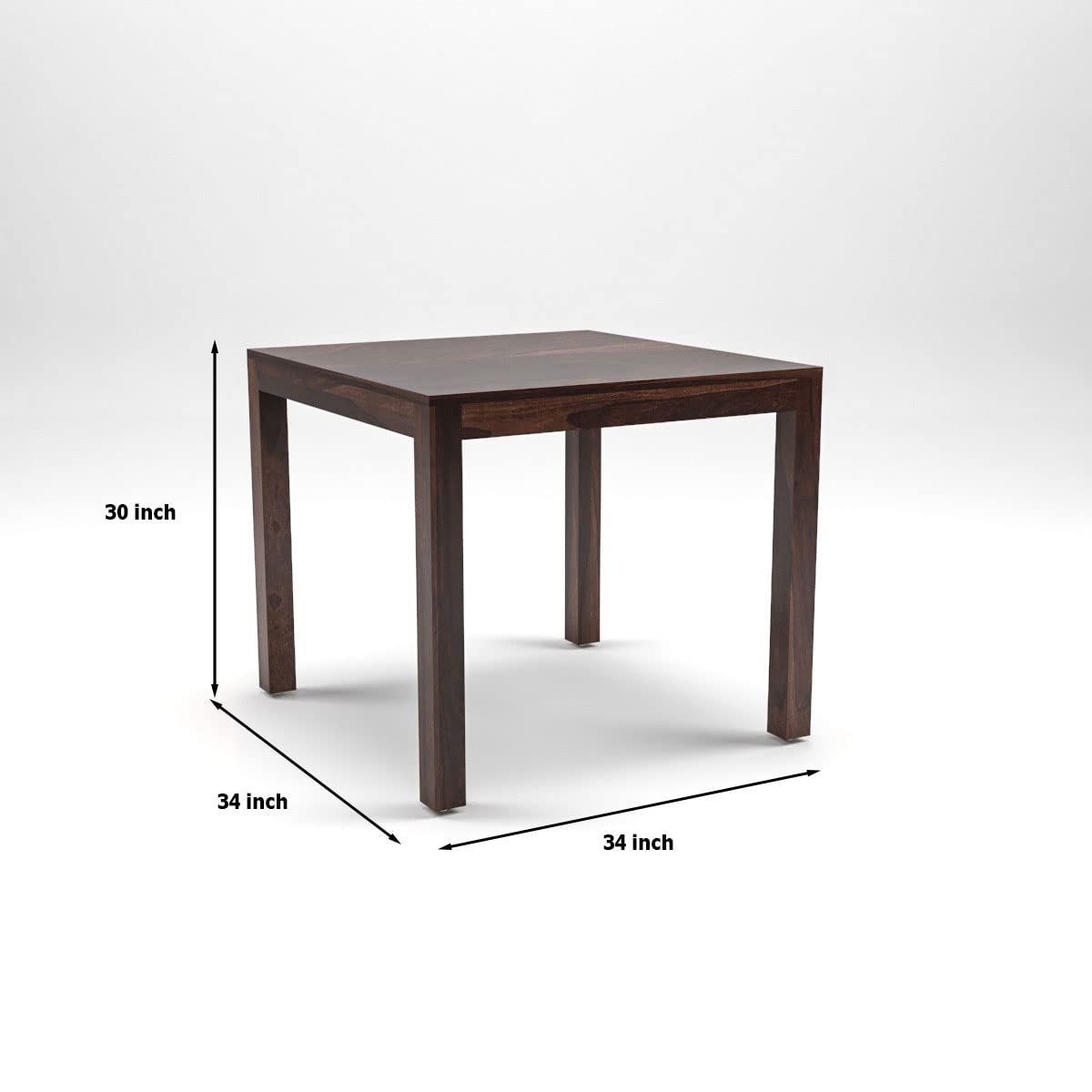 Premium Dining Room Furniture Wooden Dining Table with 4 Chairs Solid Wood 4 Seater Dining Set