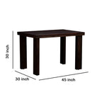 Sheesham Wood Dining Table(45x30) with 4 Chairs | 4 Seater Dining Set | Wooden Dining Table with Chair - Dining Room Furniture |