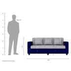 3 Seater Fabric Sofa Set for Living Room Furniture | 3 Seater Sofa Set | Sofa for Home & Office