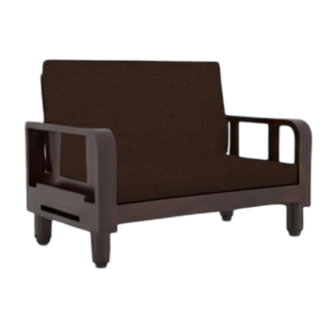 Solid Wood 4 Seater Wooden Sofa Set for Living Room Furniture 4 Seater 2+2 Fabric Sofa Set with Center Table
