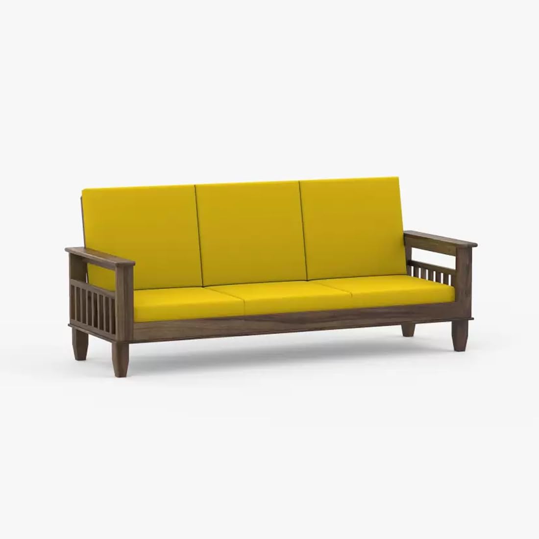 Solid Wood 3 Seater Wooden Sofa Set for Living Room Furniture |Sofa for Home & Office |3 Seater Sofa