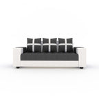 5 Seater Fabric Sofa Set for Living Room Furniture | 3 + 1 + 1 Sofa Set | Wooden Sofa for Home & Office