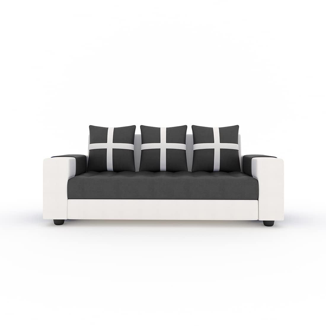 5 Seater Fabric Sofa Set for Living Room Furniture | 3 + 1 + 1 Sofa Set | Wooden Sofa for Home & Office
