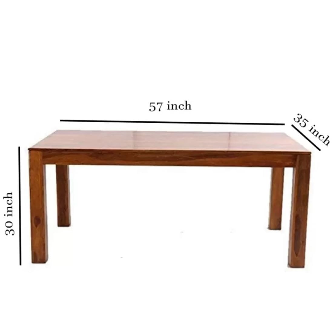 Sheesham Wood Dining Table(57x35) with 6 Chairs | 6 Seater Dining Set | Wooden Dining Table with Chair | Dining Room Furniture