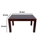 Premium Sheesham Wood Dining Table(45x30) with 4 Chairs | 4 Seater Dining Set | Wooden Dining Table with Chair