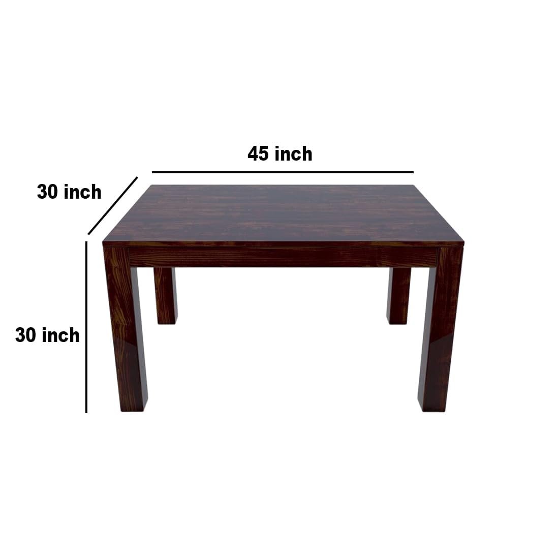 Premium Sheesham Wood Dining Table(45x30) with 4 Chairs | 4 Seater Dining Set | Wooden Dining Table with Chair