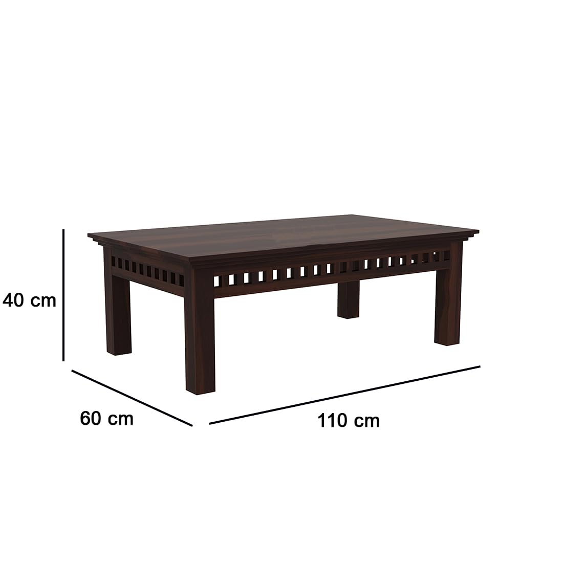Premium Sheesham Wood Coffee Table for Living Room | Solid Wood Coffee Table, Center Table, Tea Table | Wooden Coffee Table | Best Furniture for Home