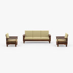 Solid Sheesham Wood Sofa Set | 5 Seater Wooden Sofa Set | 3+1+1 Sofa | Sofa Set