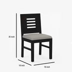Solid Wood Dining Table with 4 Chairs | 4 Seater Dining Set | Wooden Dining Table with Chair - Dining Room Furniture