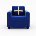 5 Seater Fabric Sofa Set for Living Room Furniture | 3 + 1 + 1 Sofa Set | Wooden Sofa for Home & Office