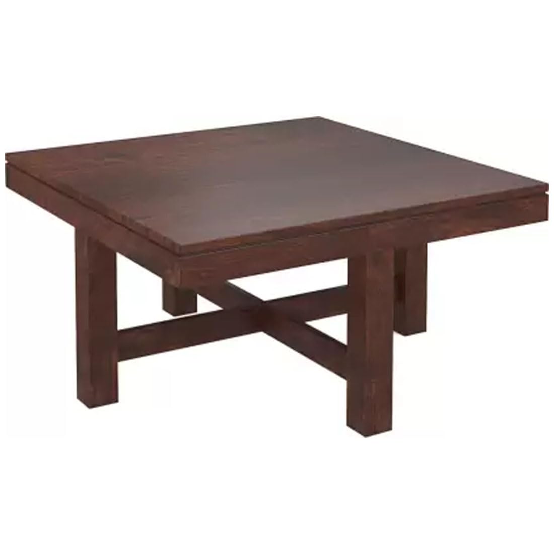 Premium Sheesham Wood Coffee Table for Living Room | Solid Wood Coffee Table, Center Table, Tea Table | Wooden Coffee Table with 4 Stool |Best Furniture for Home
