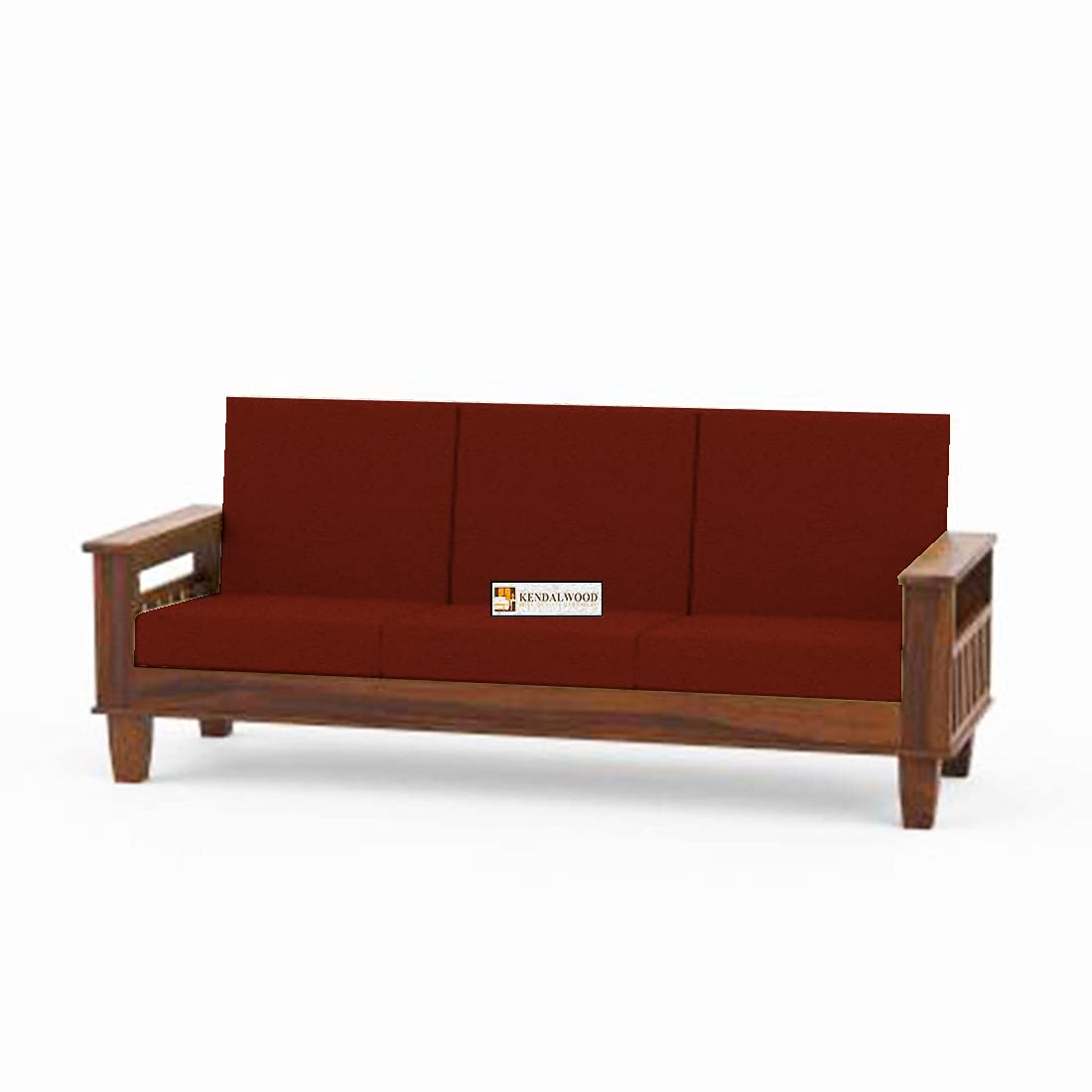 Solid Sheesham Wood Sofa Set | 5- to 6-Person Sofa Wooden Sofa Set | 3+1+1 Sofa | Sofa Set