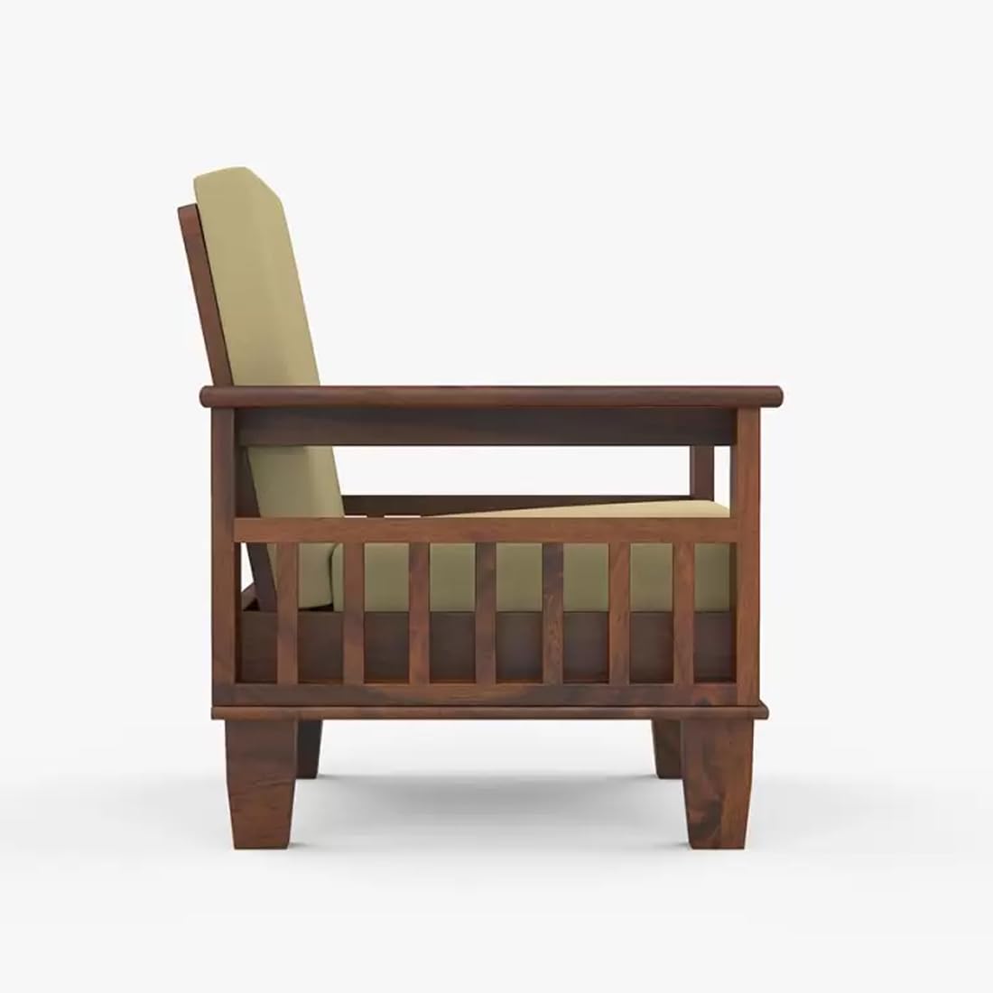 Solid Sheesham Wood Sofa Set | 5 Seater Wooden Sofa Set | 3+1+1 Sofa | Sofa Set