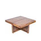 Premium Sheesham Wood Coffee Table for Living Room | Solid Wood Coffee Table, Center Table, Tea Table | Wooden Coffee Table with 4 Stool |Best Furniture for Home
