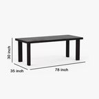 Sheesham Wood Dining Table(78x35) with 8 Chairs | 8 Seater Dining Set | Wooden Dining Table with Chair - Dining Room Furniture