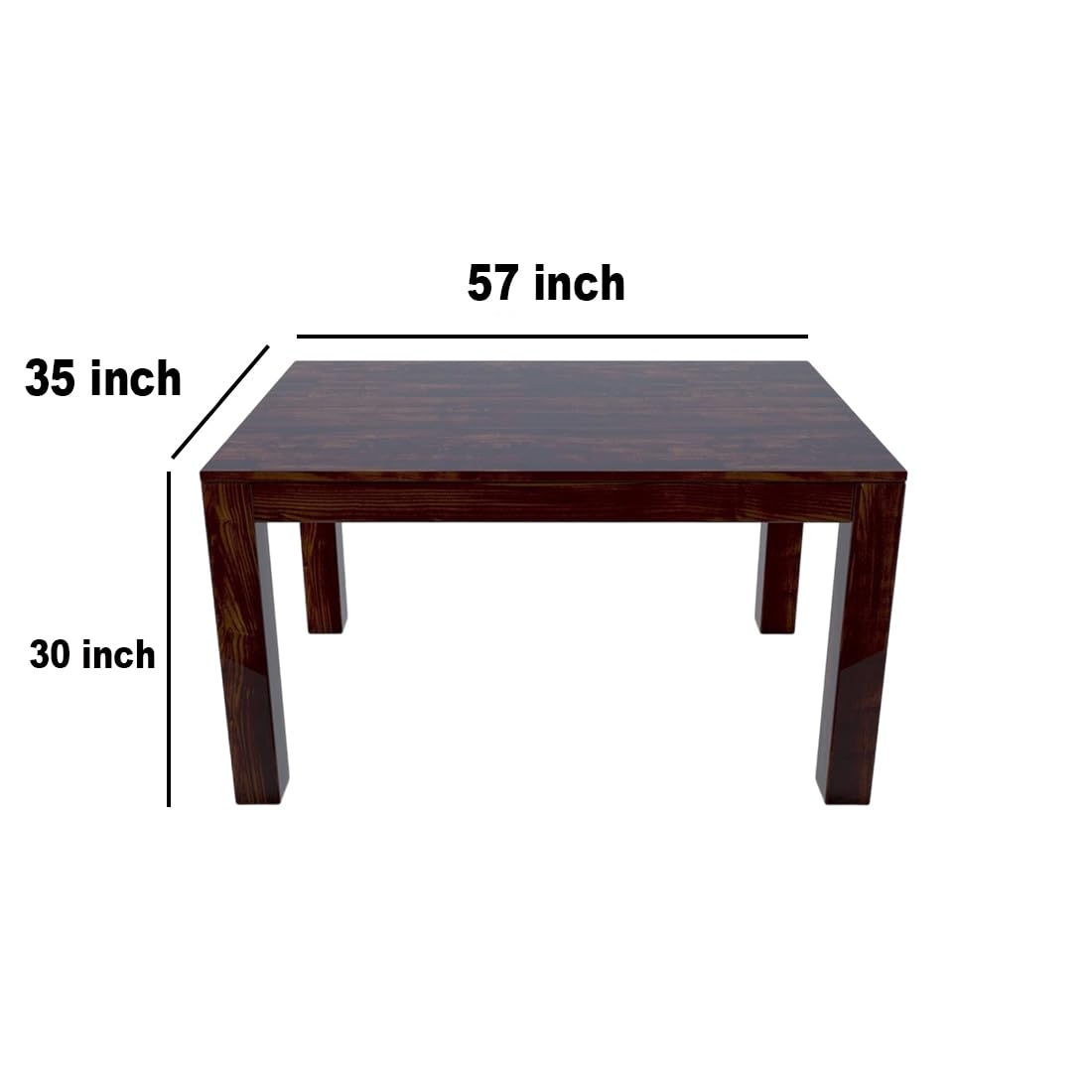 Sheesham Wood Dining Table(57x35) with 6 Chairs | 6 Seater Dining Set | Wooden Dining Table with Chair - Dining Room Furniture