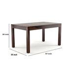 urniture Sheesham Wood Dining Table (57x35 Inch) with 6 Chairs | Wooden Dining Table with Chair | Dining Room Furniture