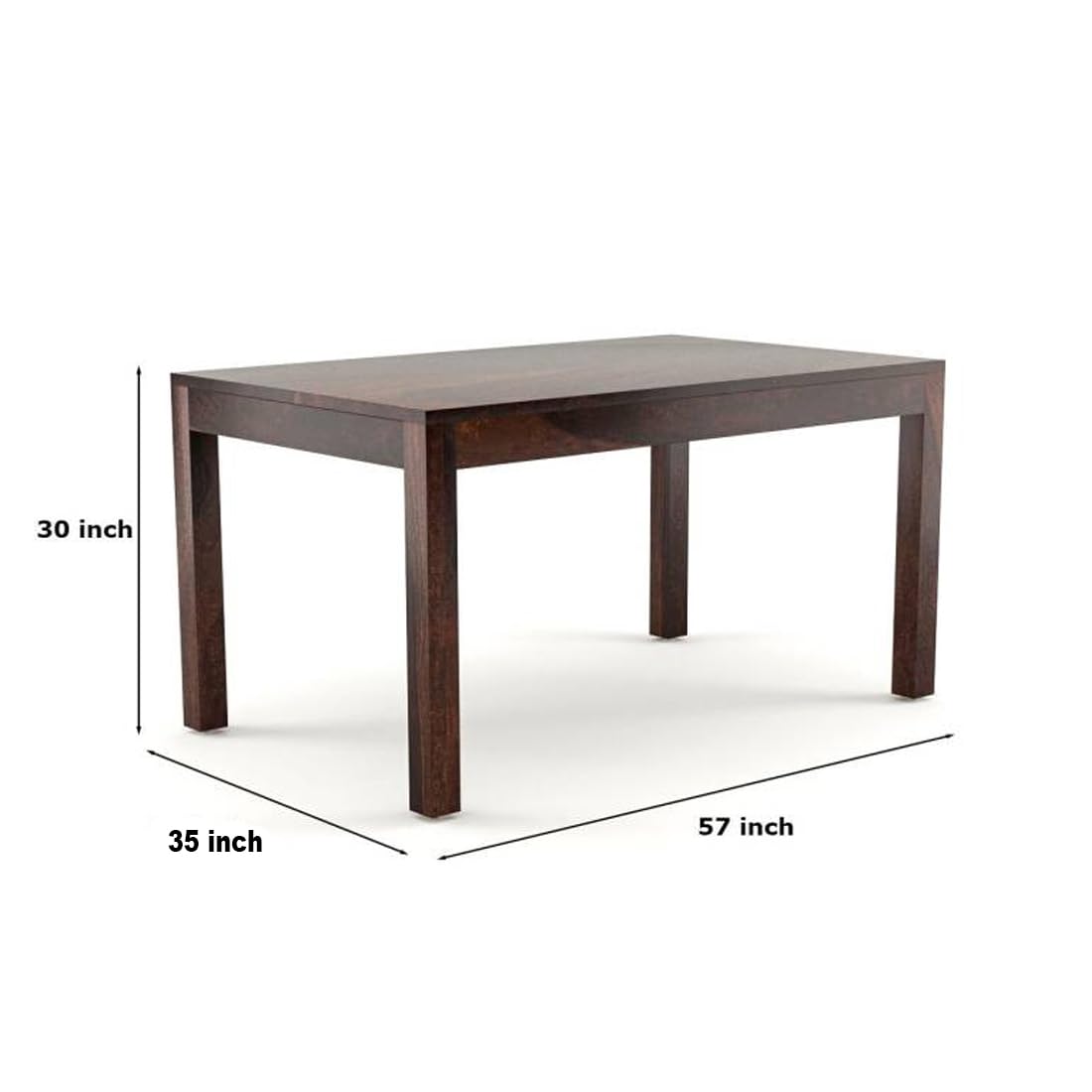 urniture Sheesham Wood Dining Table (57x35 Inch) with 6 Chairs | Wooden Dining Table with Chair | Dining Room Furniture