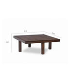 Premium Sheesham Wood Coffee Table for Living Room | Wooden Coffee Table with 4 Stool |Best Furniture for Home