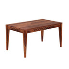 Sheesham Wood Dining Table (57x35 inch) | Multi-Purpose uses Home and Office Desk | Dining Room Furniture | Wooden 6 Seater Dining Table