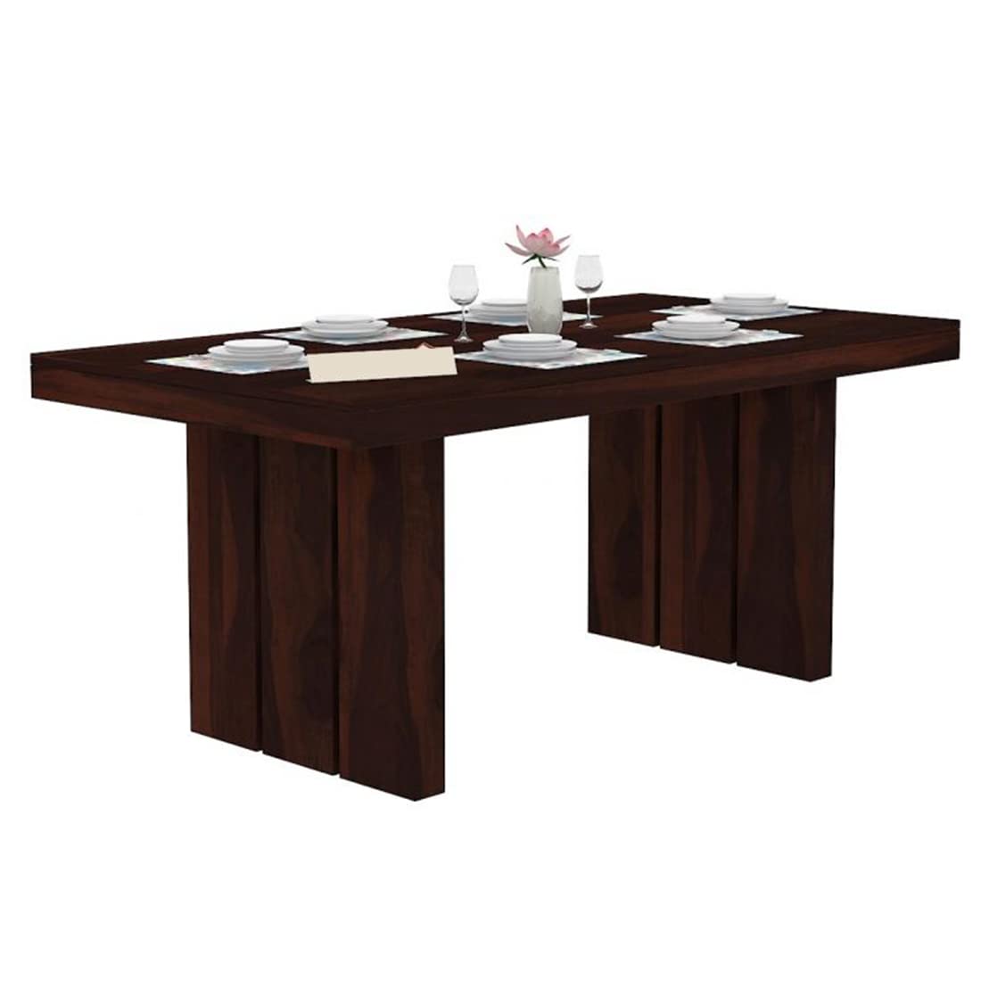 Sheesham Wood Dining Table (68x35 inch) | Multi-Purpose uses Home and Office Desk | Dining Room Furniture | Wooden 6 Seater Dining Table