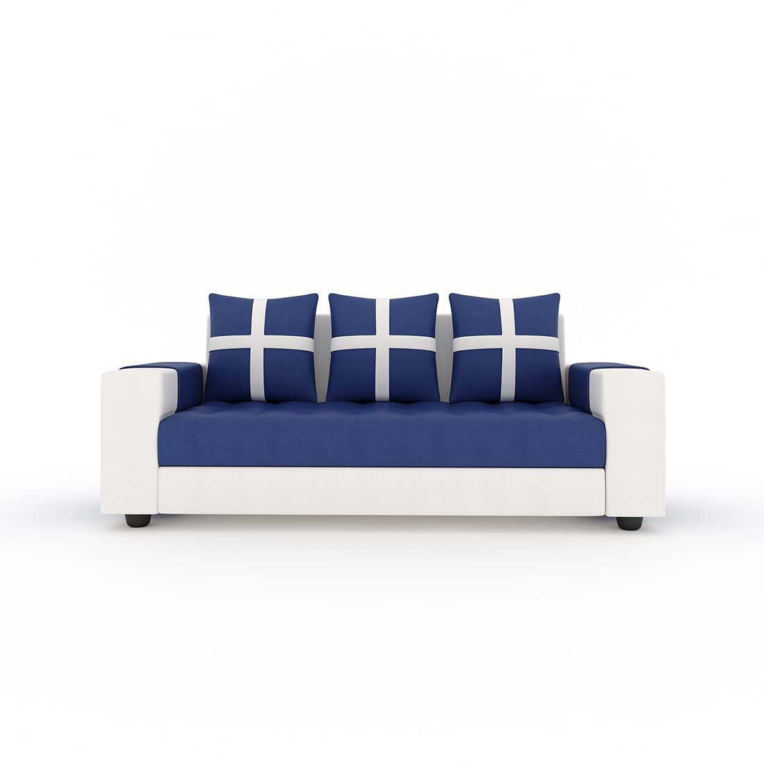 3 Seater Fabric Sofa Set for Living Room Furniture | Wooden 3 Seater Sofa Set | Sofa for Home & Office