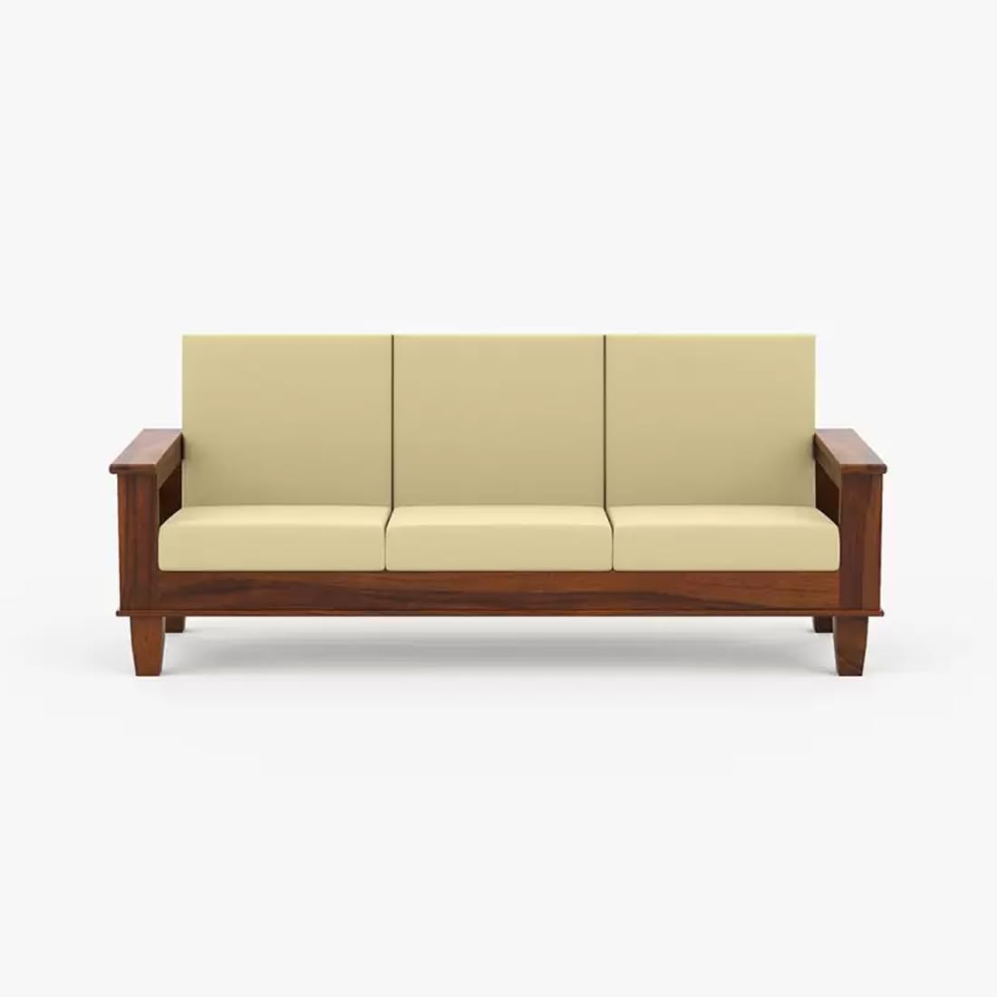 Solid Sheesham Wood Sofa Set | 5 Seater Wooden Sofa Set | 3+1+1 Sofa | Sofa Set