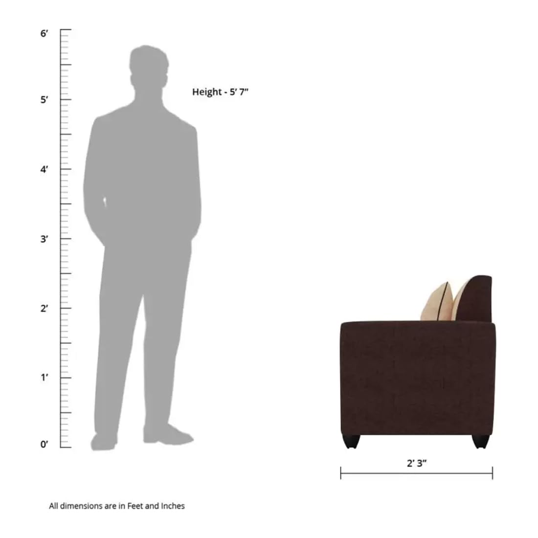 3 Seater Fabric Sofa Set for Living Room Furniture | 3 Seater Sofa Set | Sofa for Home & Office