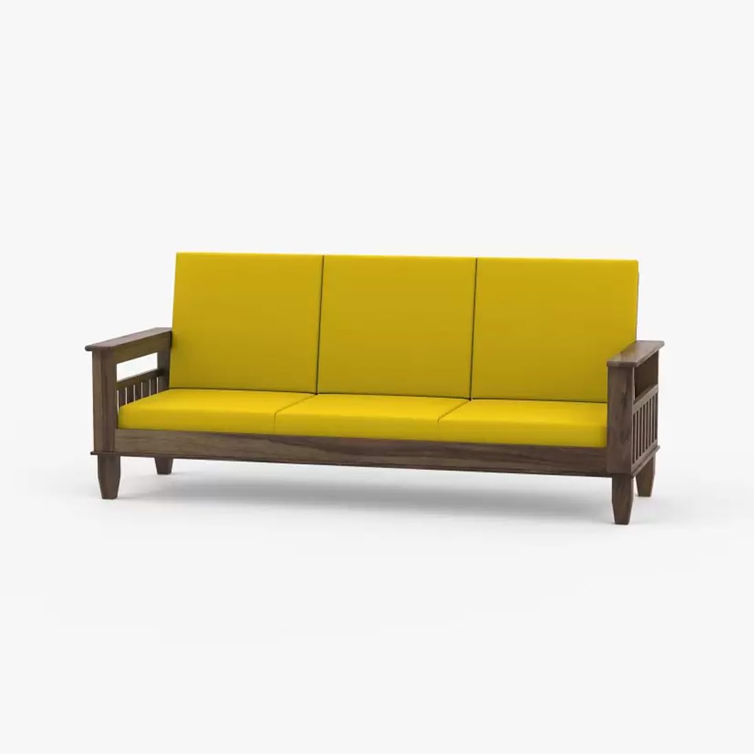 Solid Wood 3 Seater Wooden Sofa Set for Living Room Furniture |Sofa for Home & Office |3 Seater Sofa