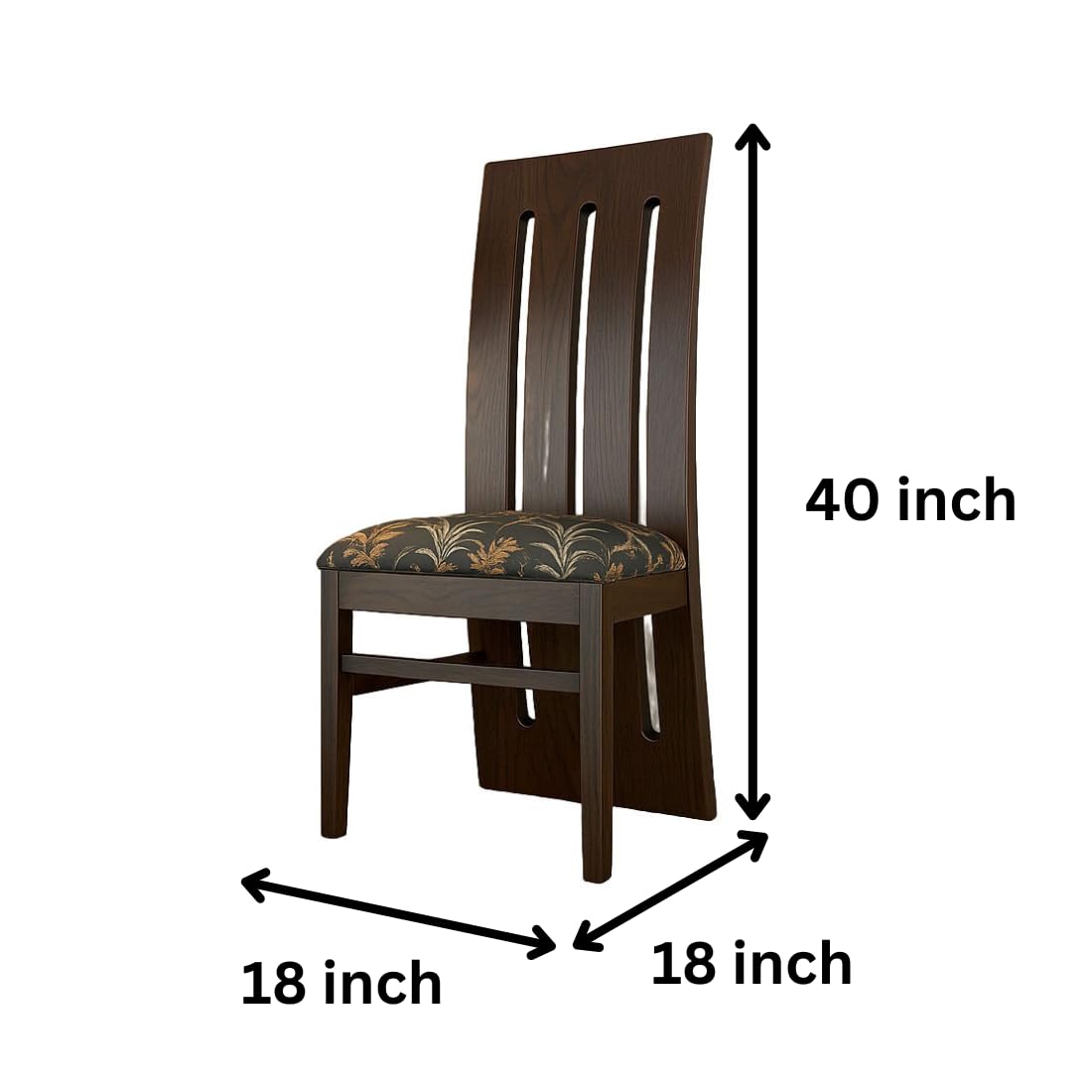 Furniture Solid Sheesham Wood Dining Chair | Study & Multipurpose Chair