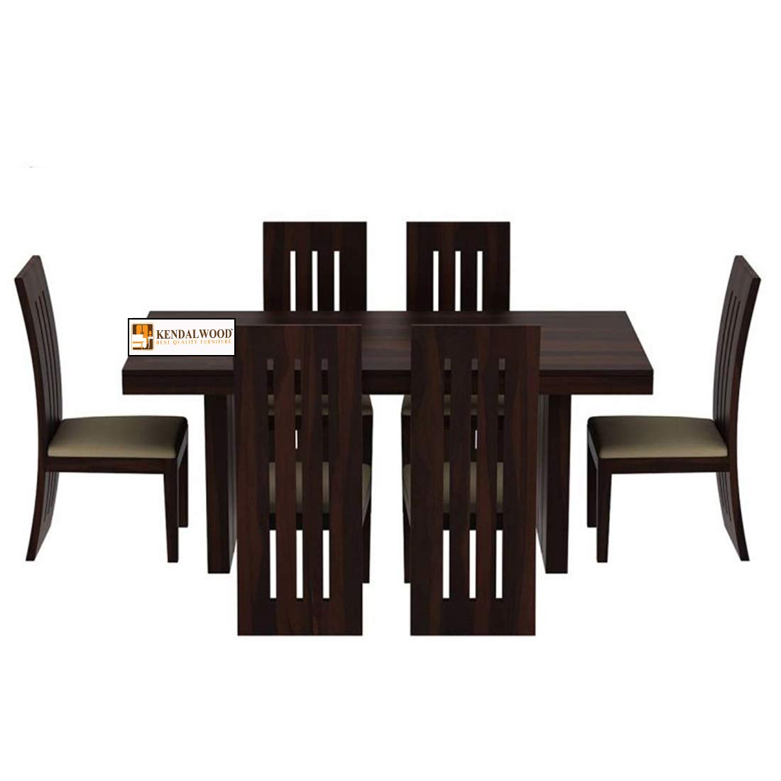 Solid (Sheesham) Wood Dining Table with 6 Chairs | 6 Seater Dining Set