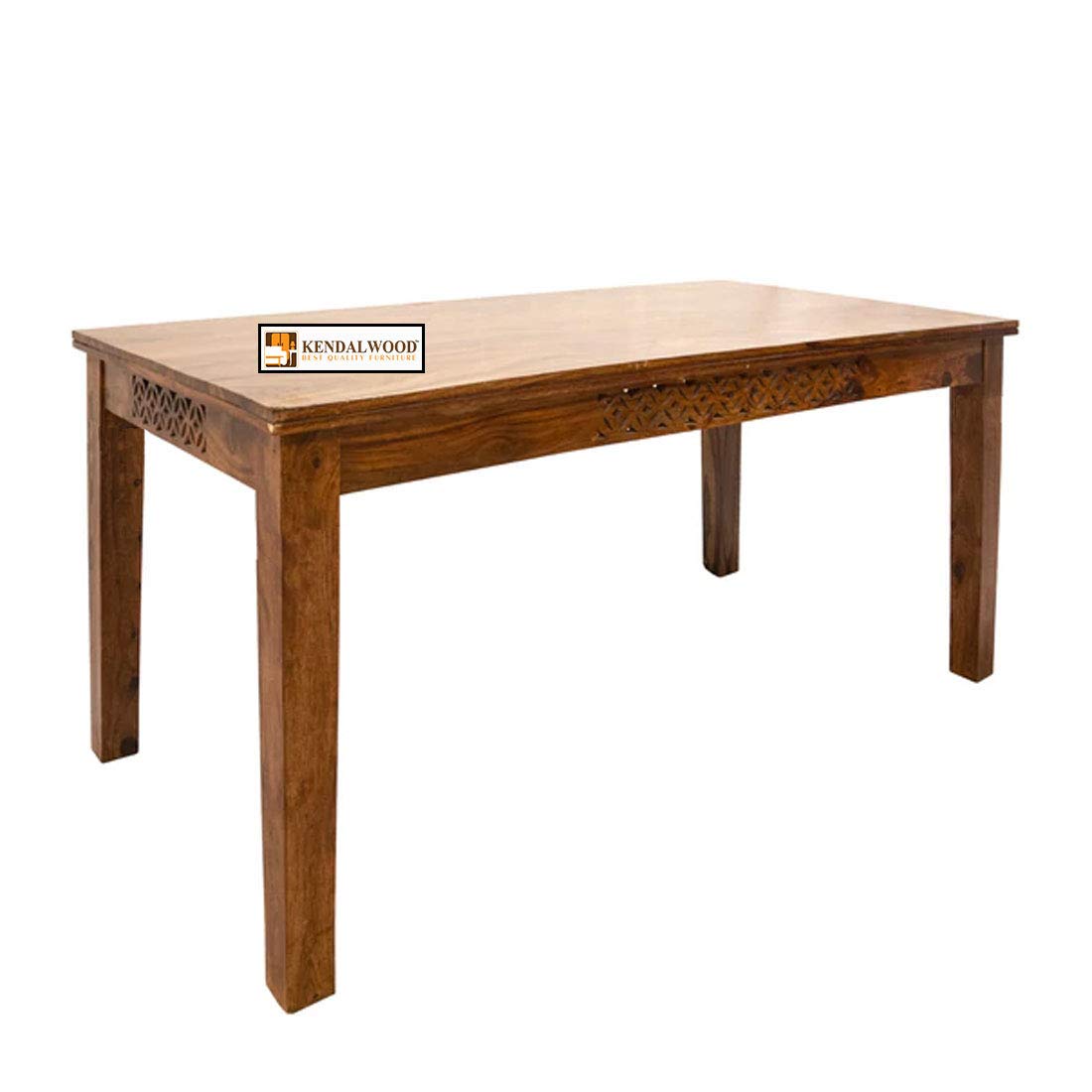 Sheesham Wood CNC Cuting Dining Table with 6 Chairs |6 Seater Dining Set- Dining Room Furniture
